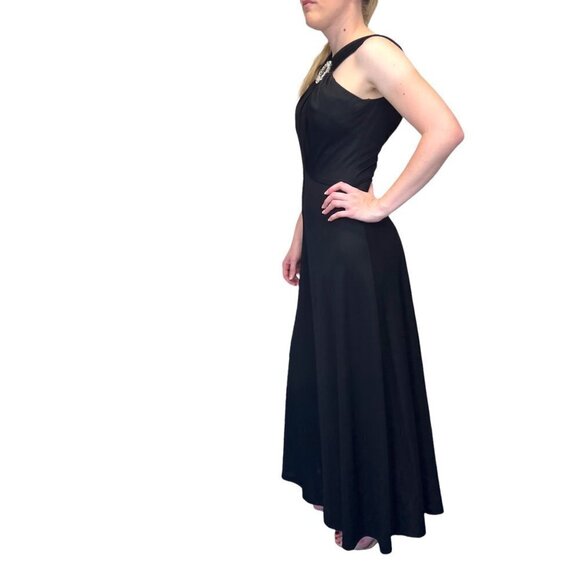 Jack Hartley Miami Vintage 70s 80s Column Formal Disco Evening Halter Dress - Picture 5 of 10